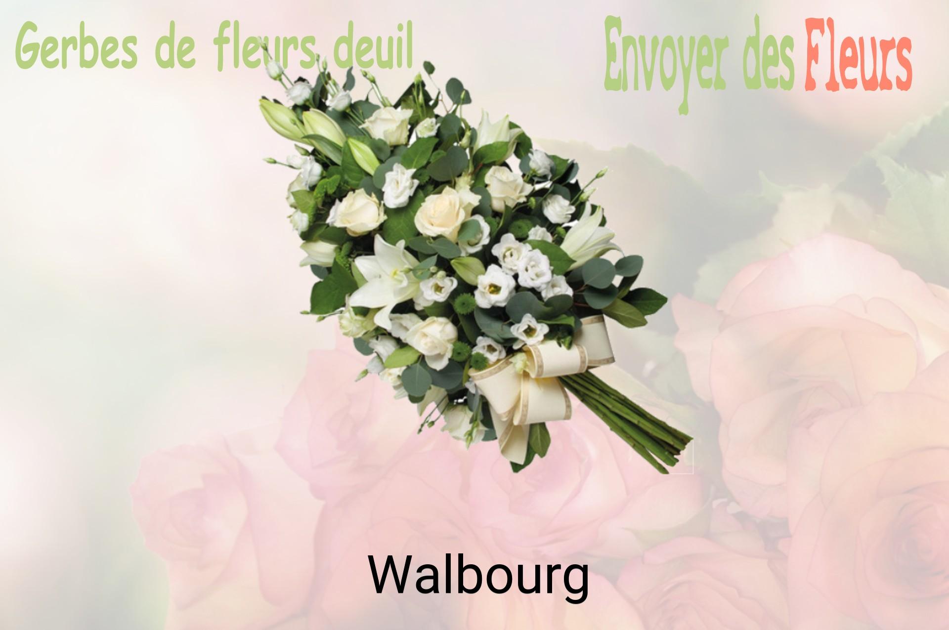 Gerbe de fleurs de deuil livrée à Walbourg